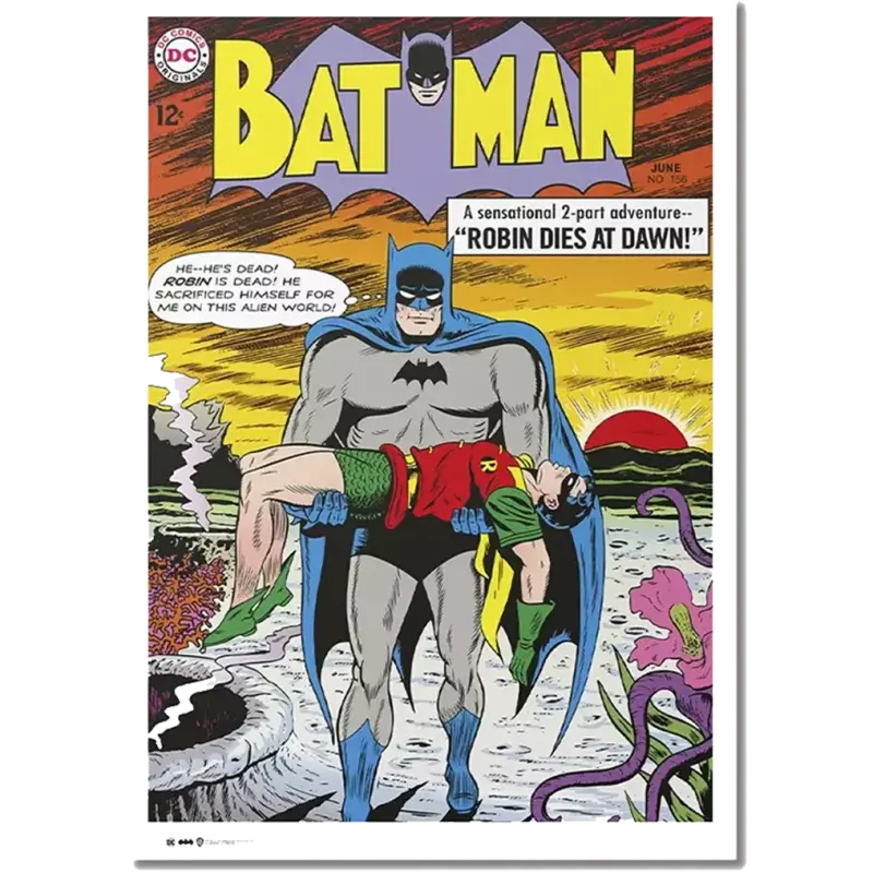 Poster Exclusivo (Piezas Limitadas) Portada De Batman Action Comics: Muerte De Robin