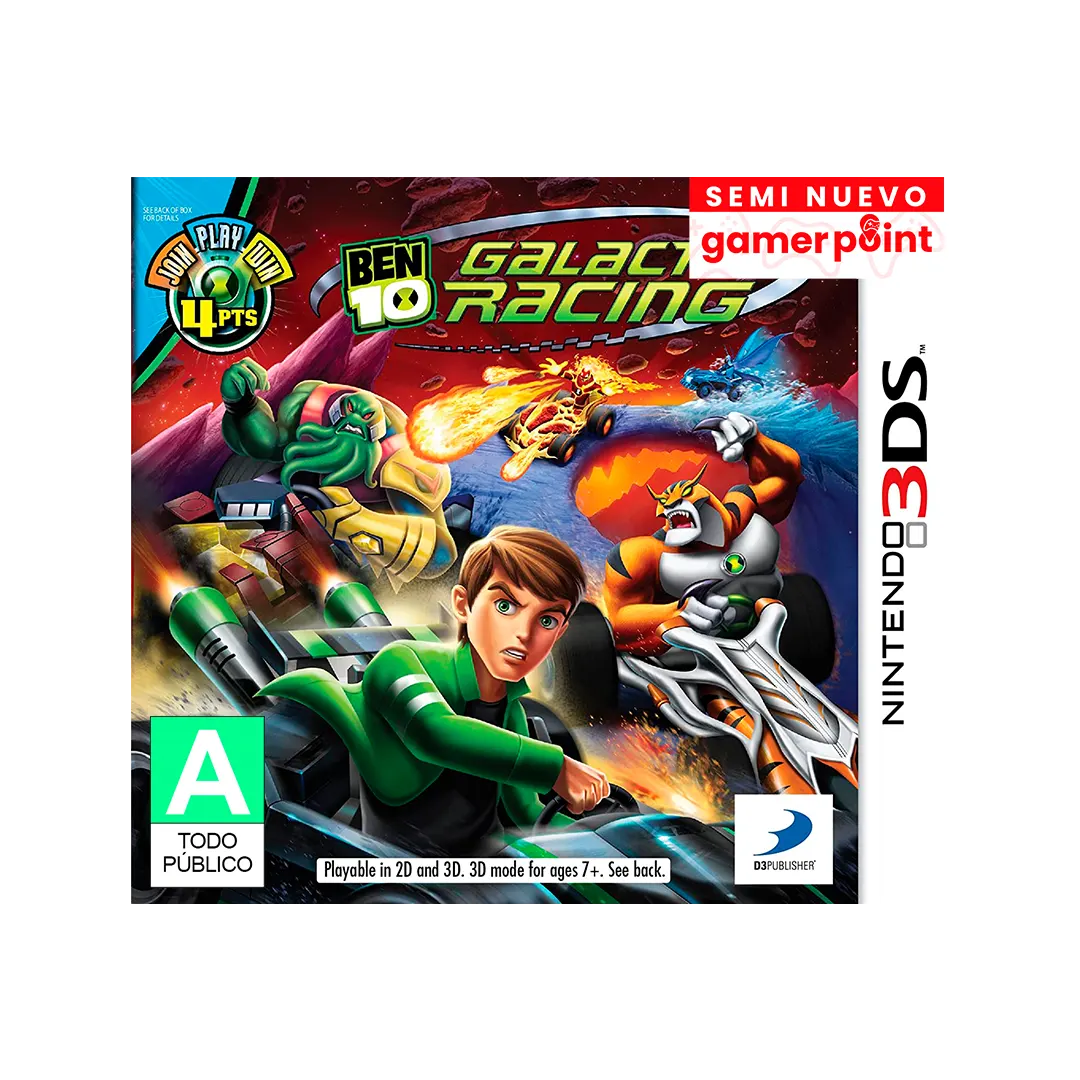 Ben 10 Galactic Racing 3Ds Usado