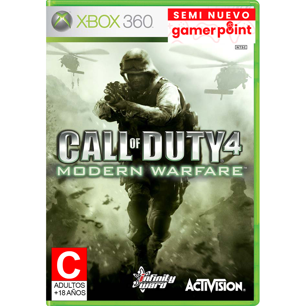 Call of Duty 4 Modern Warfare Xbox 360 Usado