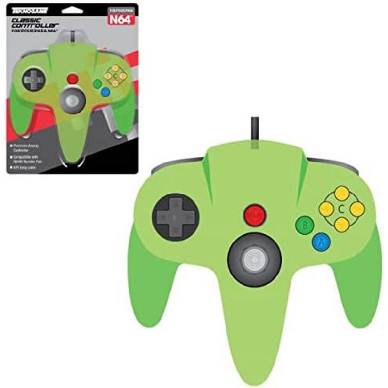 Control Alámbrico Clear Green Para Nintendo 64 (Teknogame)