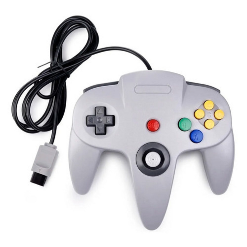 Control Alámbrico Grey Para Nintendo 64 (Teknogame)