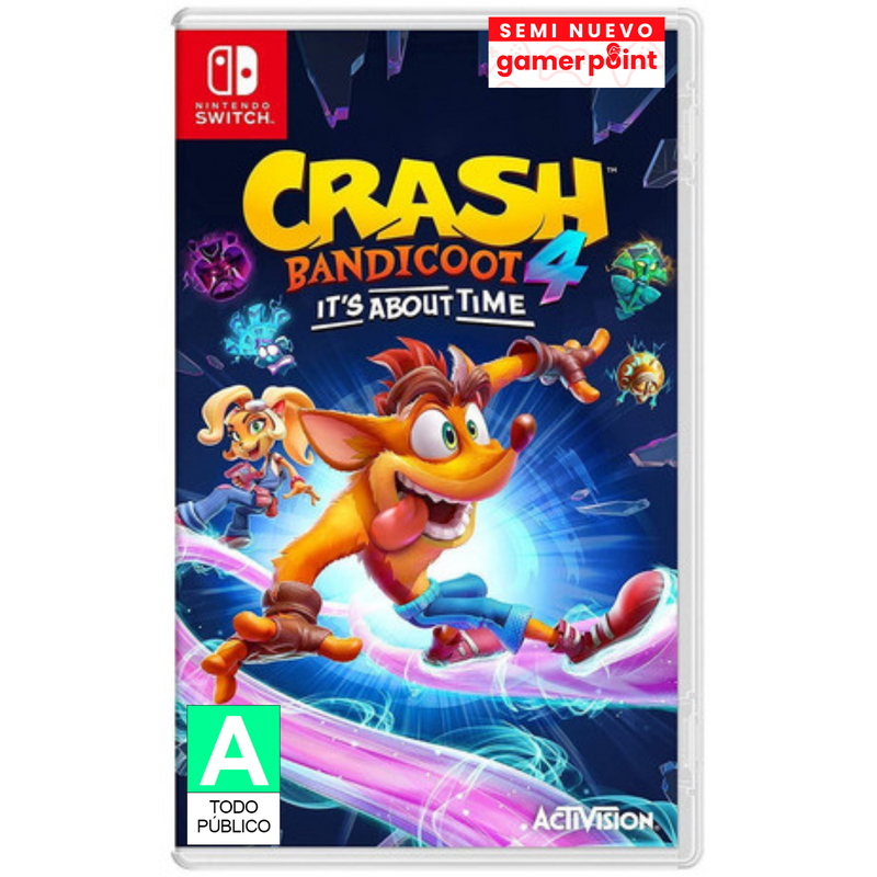 Crash Bandicoot 4 It's About Time Switch Usado