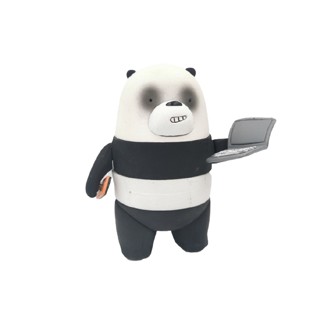 Figura Oso Escandaloso Blanco Y Negro