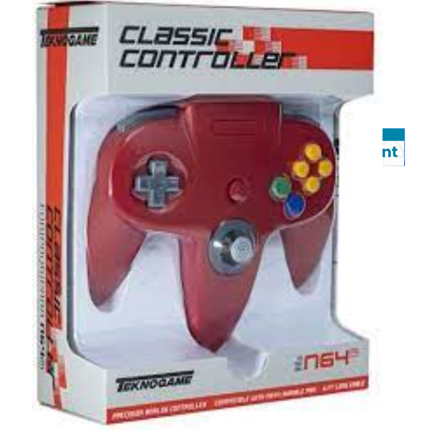 Control Alámbrico Red Para Nintendo 64 (Teknogame)