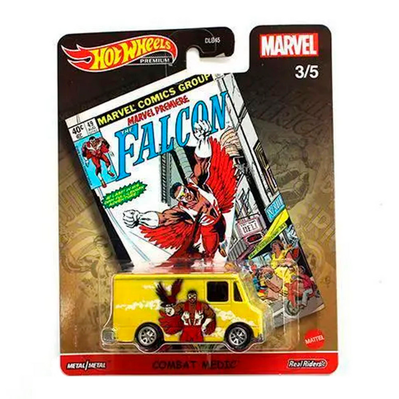 Hot Wheels Premium Marvel Falcon Combat Medic DLB45