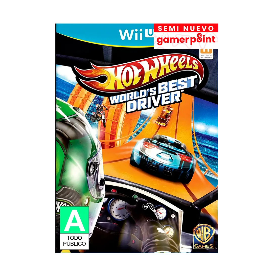 Hot Wheels World's Best Driver Wii U Usado