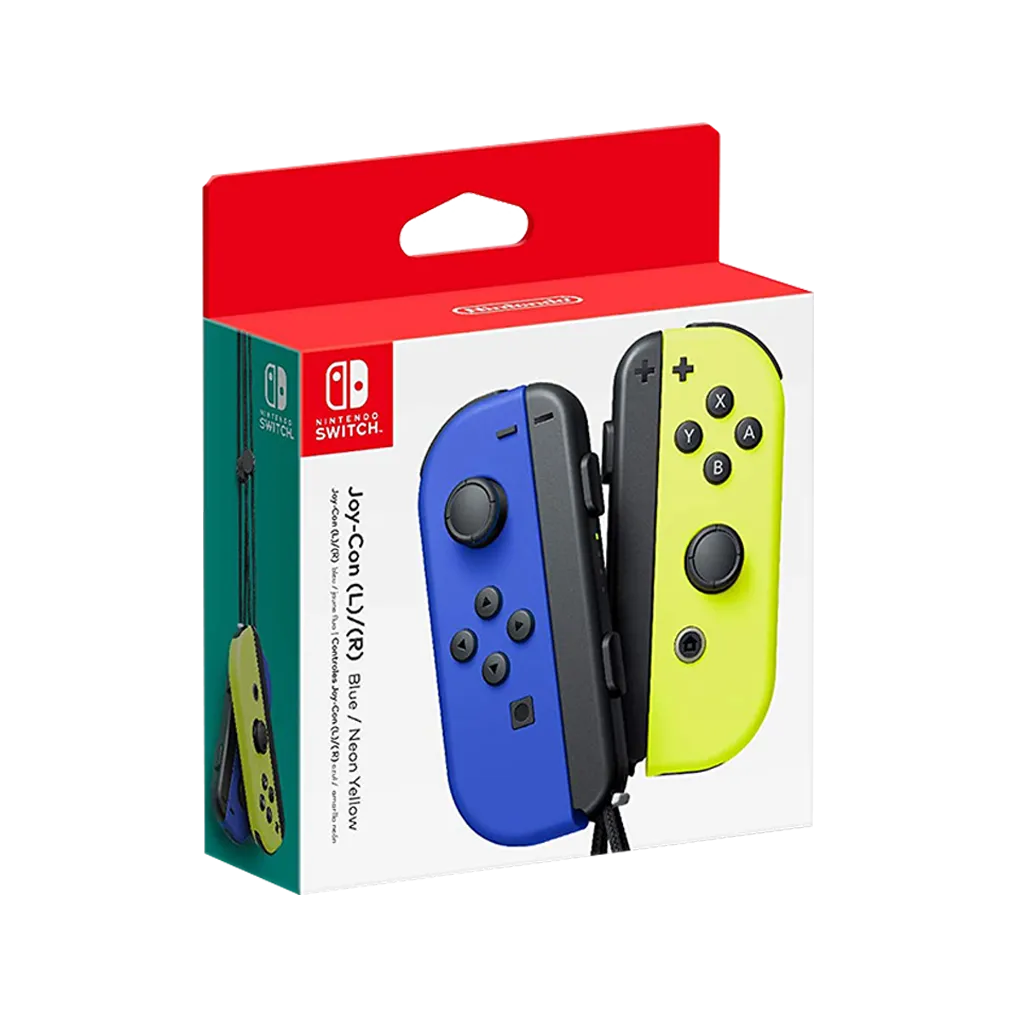 Joy Con Neon Blue Yellow Nintendo Switch