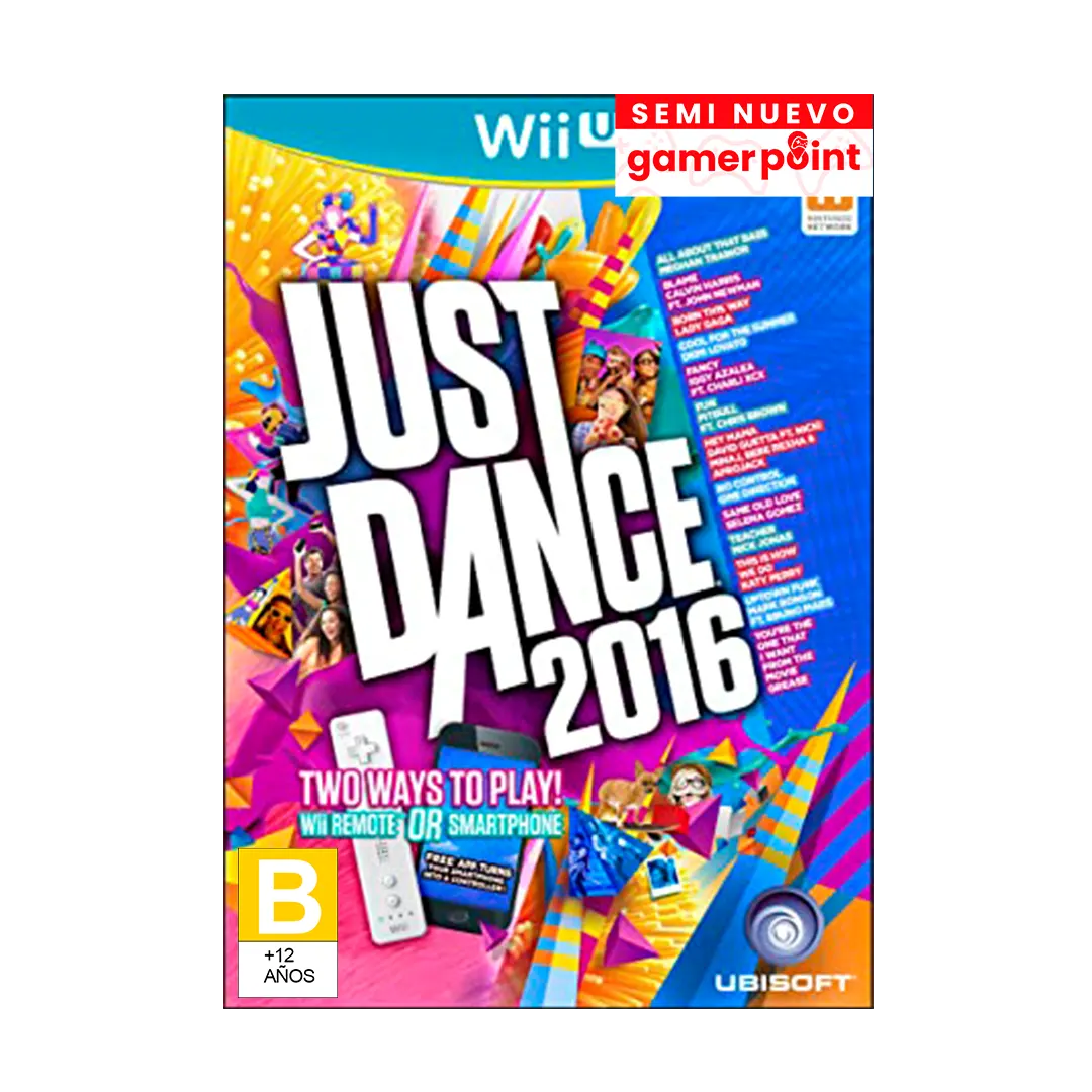 Just Dance 2016 Nintendo Wii U Usado