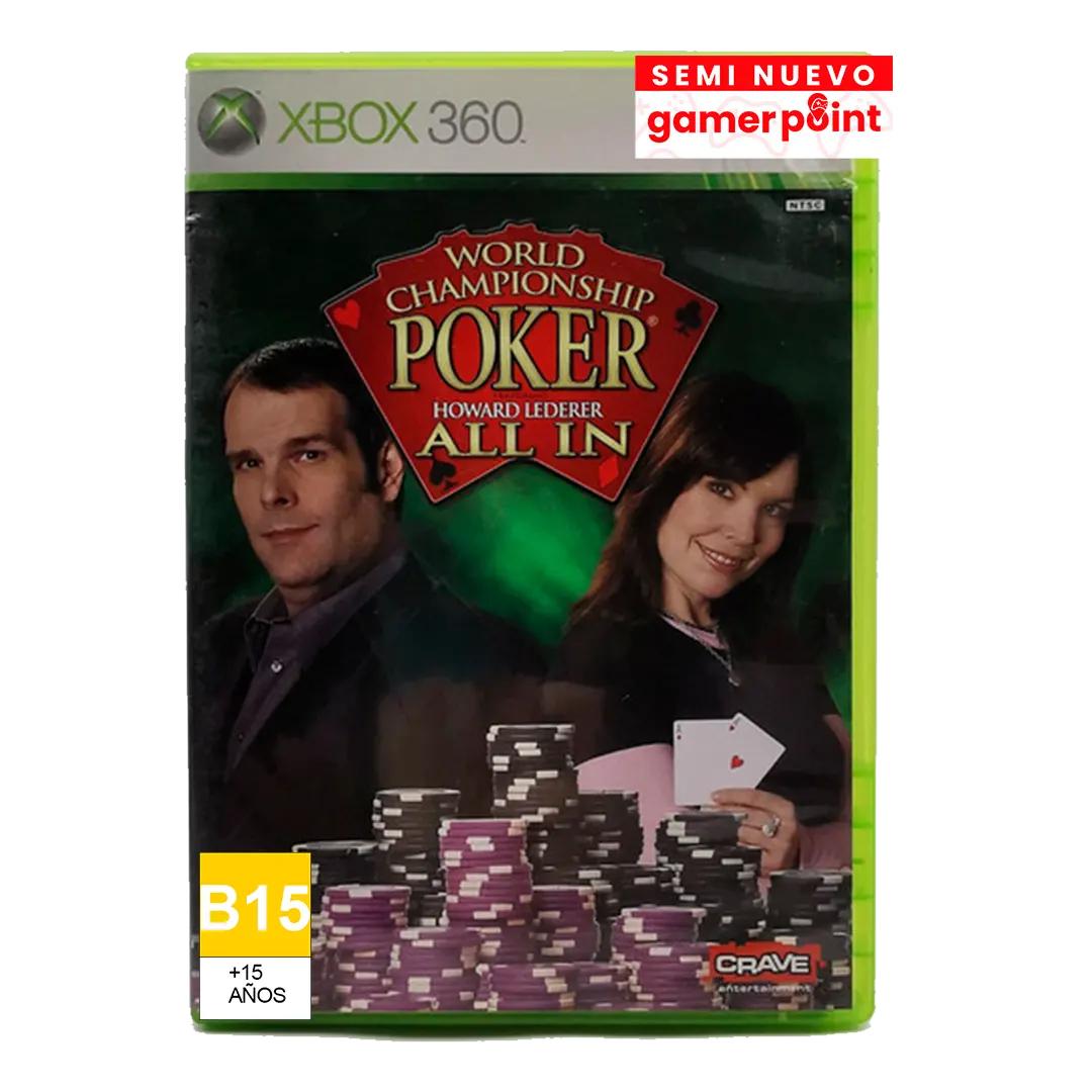 World Championship Poker Xbox 360 Usado