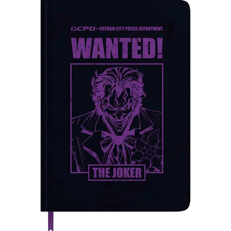 Libreta Geek Industry The Joker Wanted, Incluye Poster Y Stickers