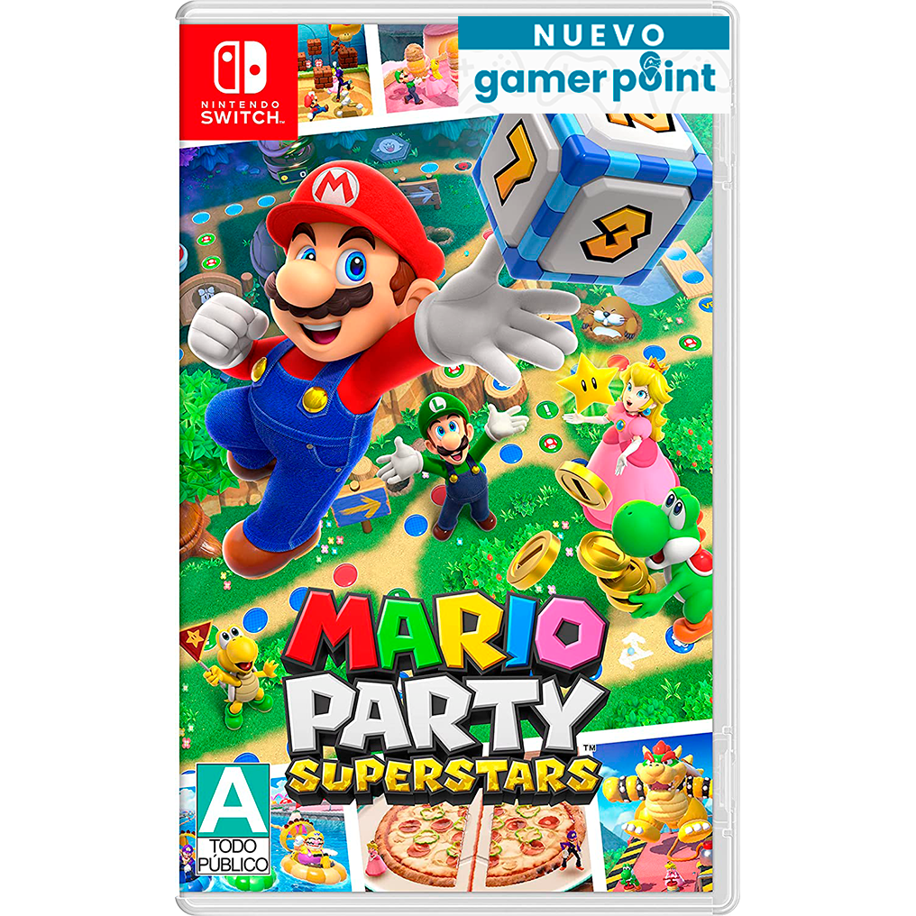 Mario Party Superstars Nintendo Switch + Thumb Grips de Regalo