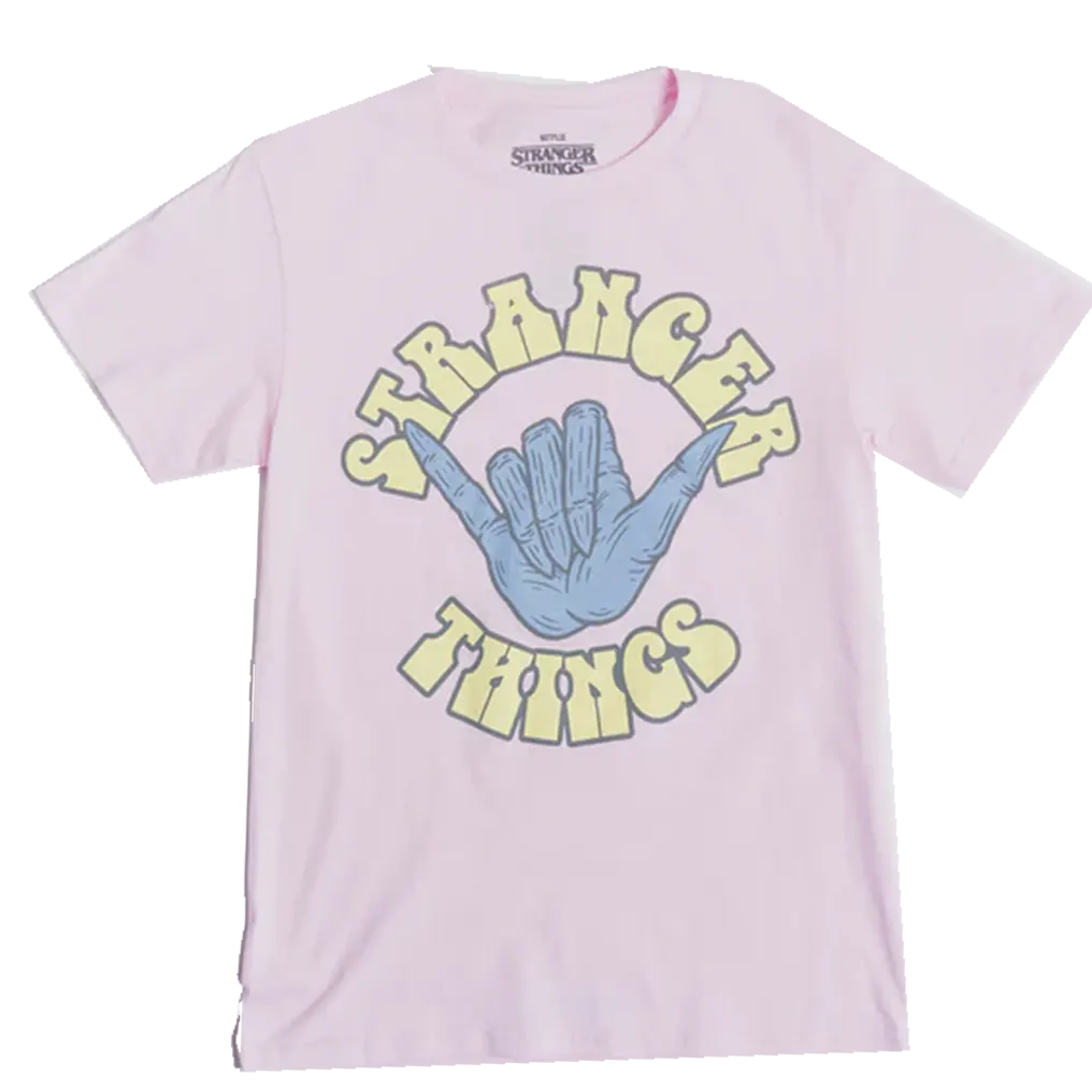 Playera Stranger Things: Logo- Mano G