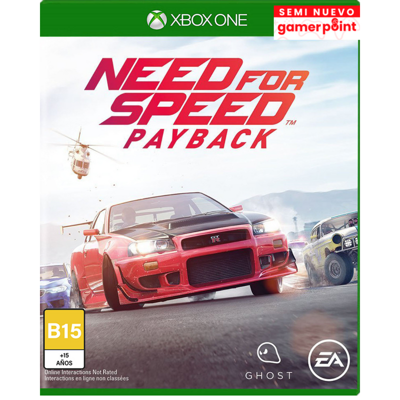 Need For Speed Payback Xbox One usado