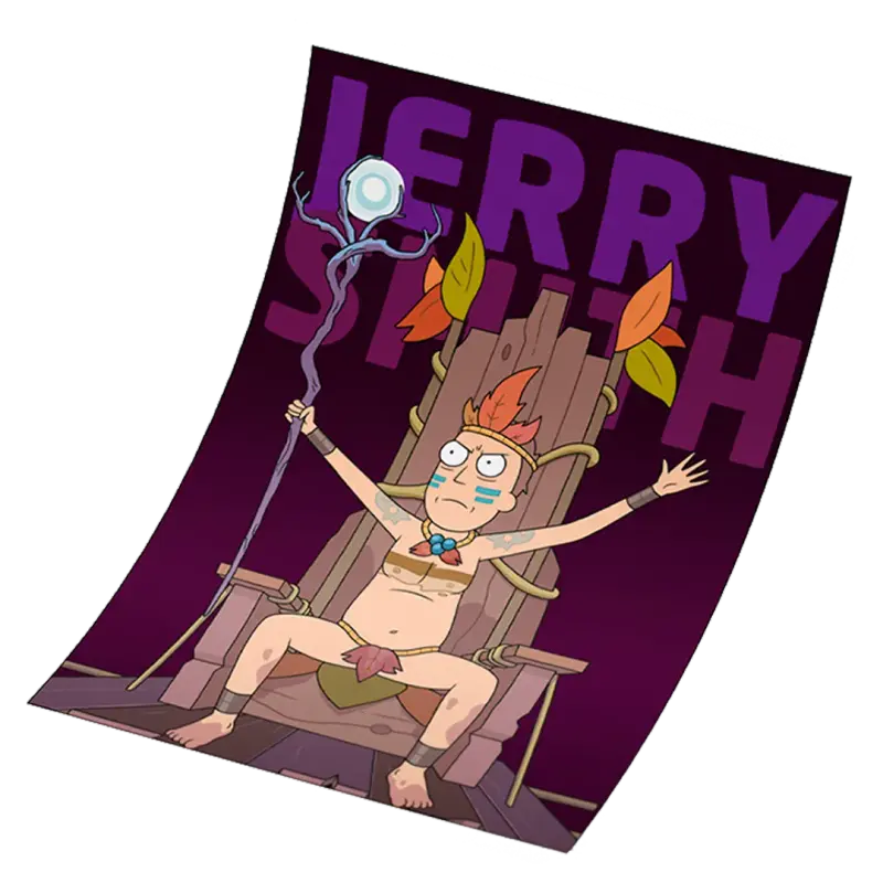 Poster Exclusivo (Piezas Limitadas) Rick & Morty:- Jerry Smith