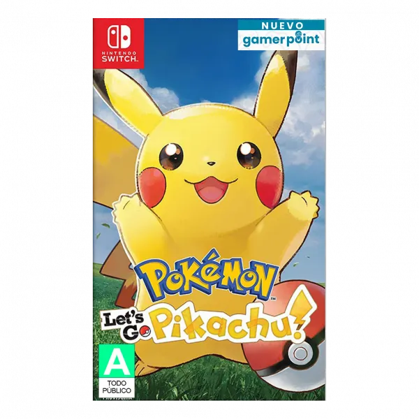 Pokemon Let's Go Pikachu Nintendo Switch + Thumb Grips de Regalo