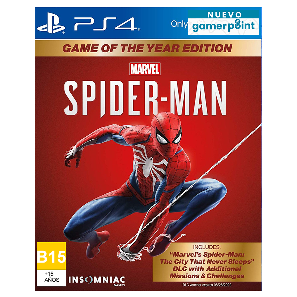 Marvel Spider-Man Game Of The Year Ps4