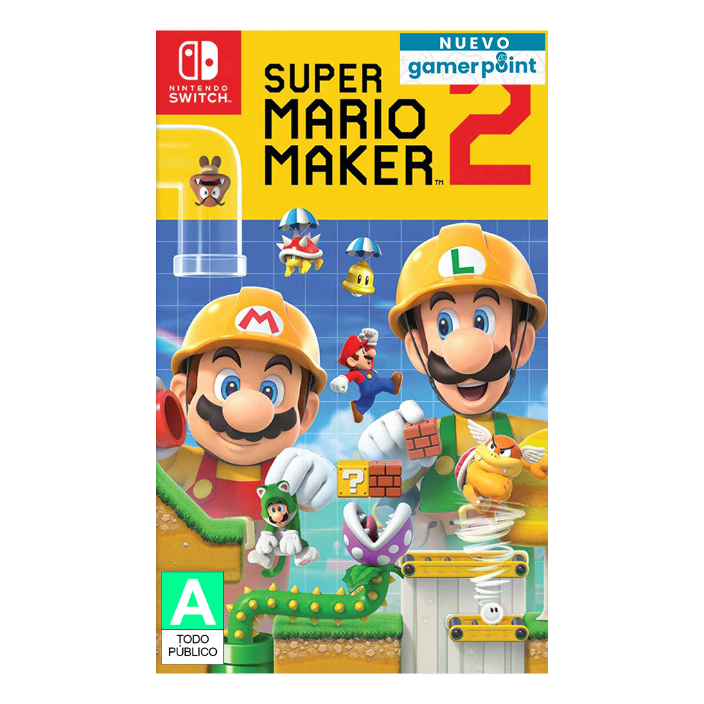 Super Mario Maker 2 Nintendo Switch + Thumb Grips de Regalo