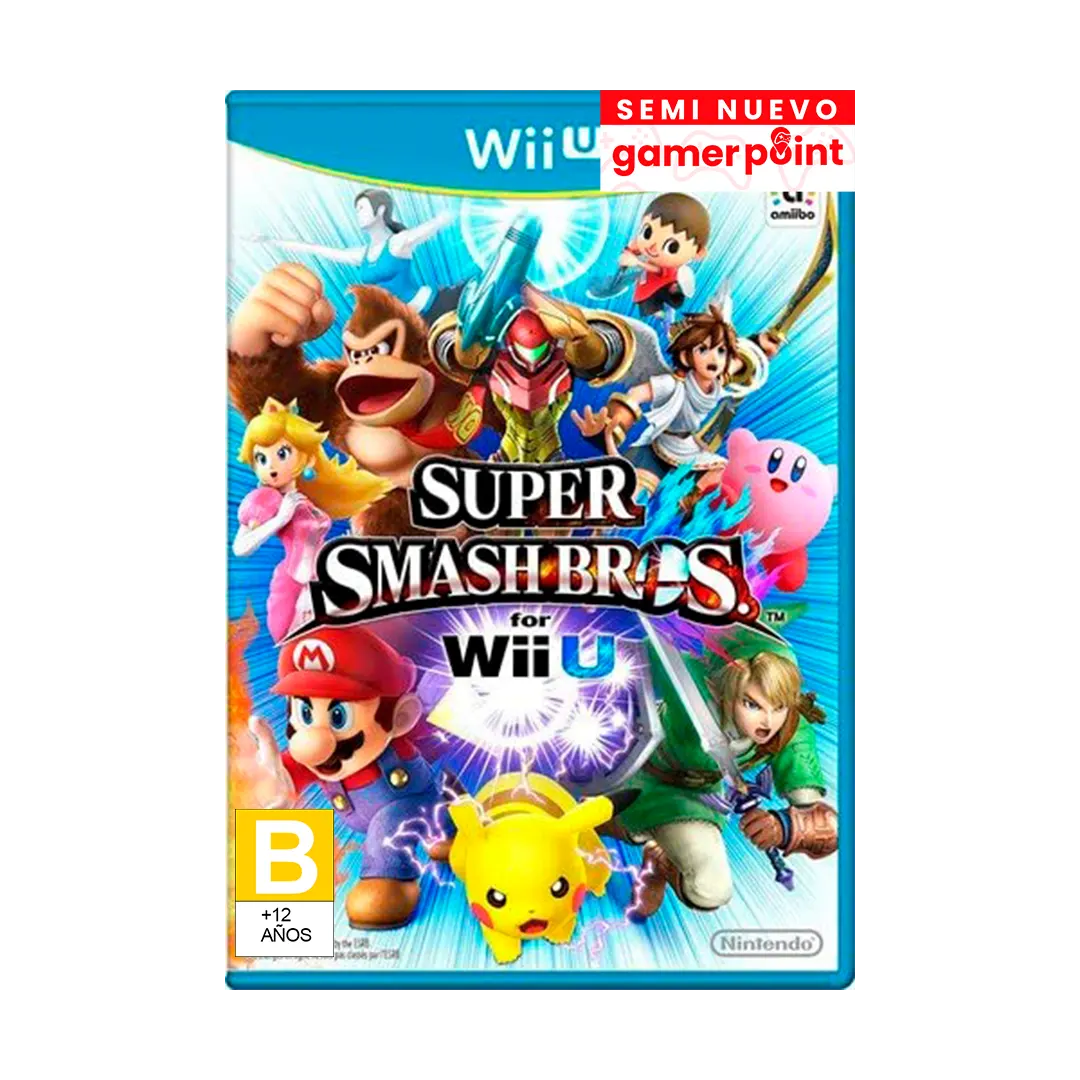 Super Smash Bros - Nintendo Wii U Usado - Mundo Joy Games - Venda, Compra e  Assistência em Games e Informática