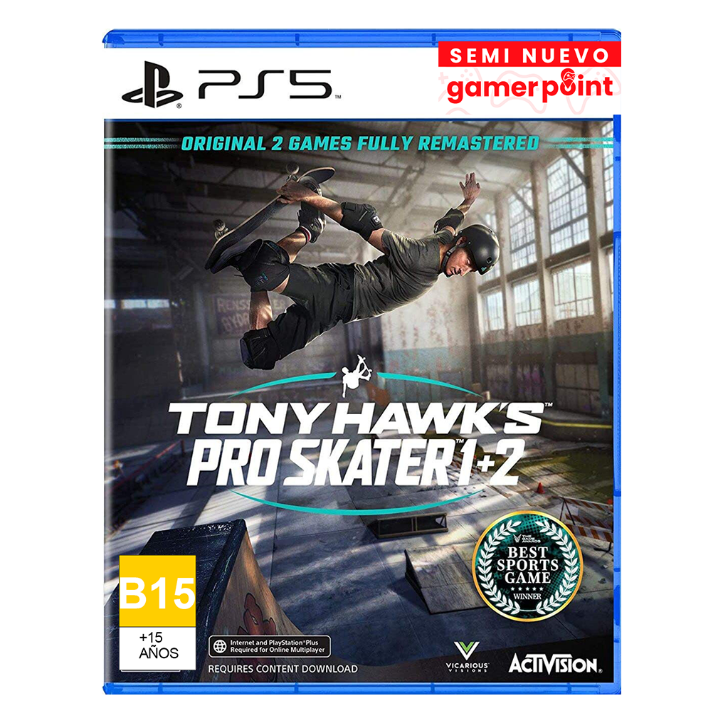 Tony Hawk Pro Skater 1 + 2 Ps5 Usado