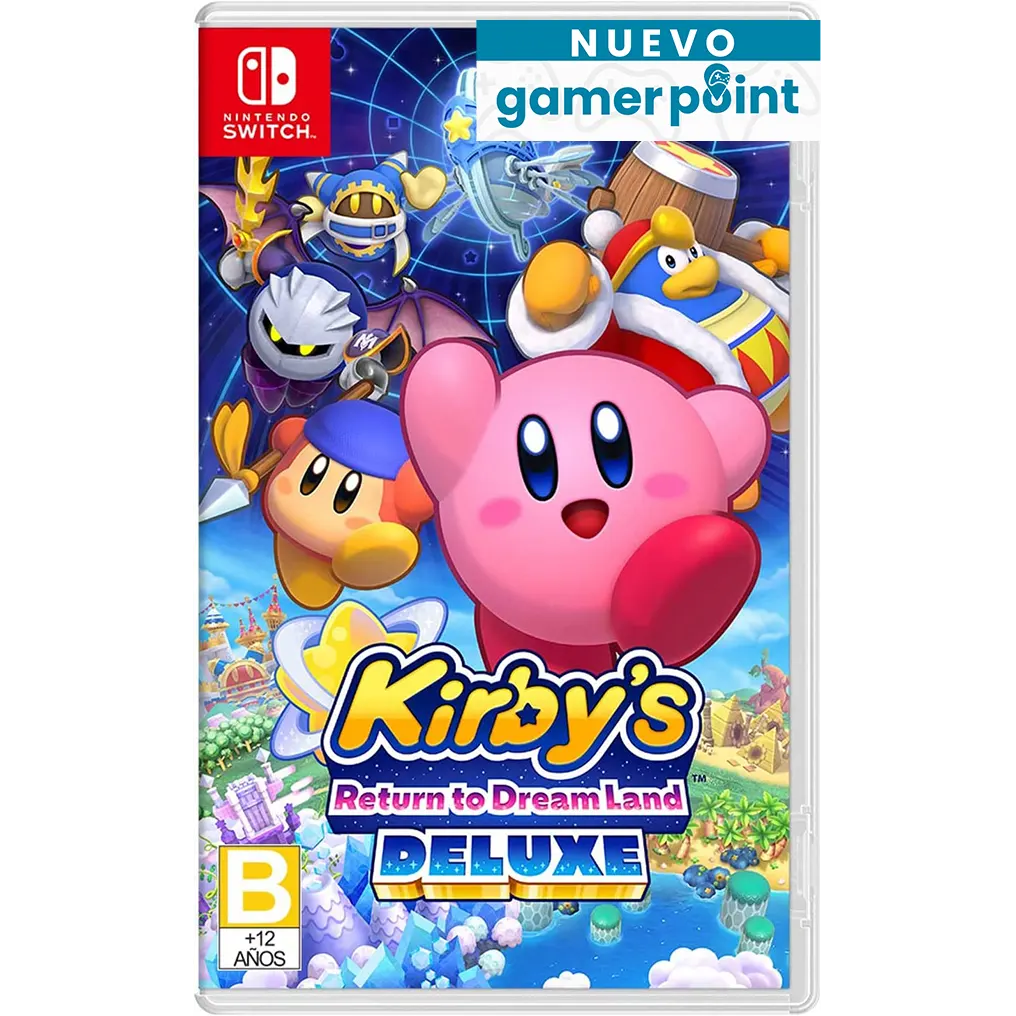 Kirby’s Return to Dream Land Deluxe Nintendo Switch + Thumb Grips de Regalo