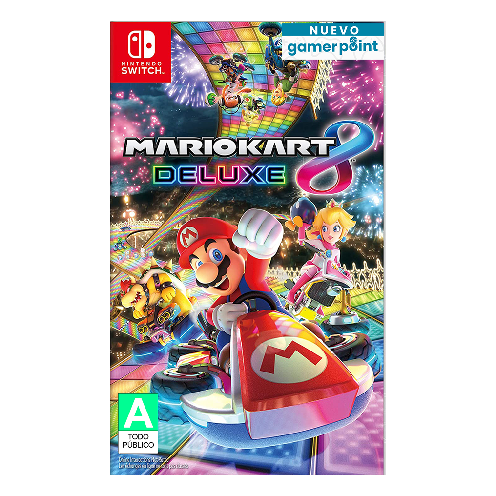 Mario Kart 8 Deluxe Nintendo Switch + Thumb Grips de Regalo