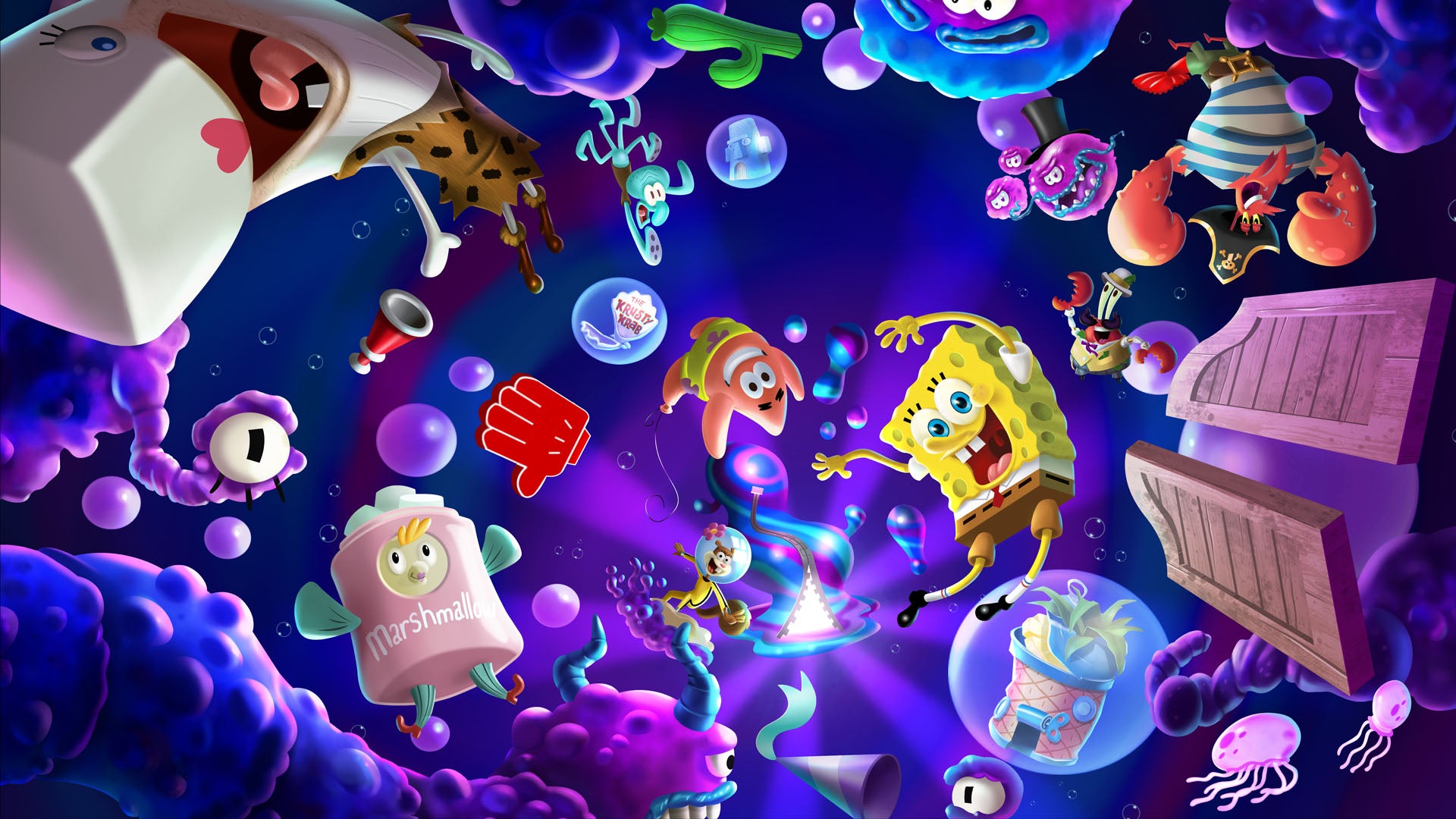 SPONGEBOB SQUARE PANTS: THE COSMIC SHAKE llegará a Nintendo Switch #NintendoDirect