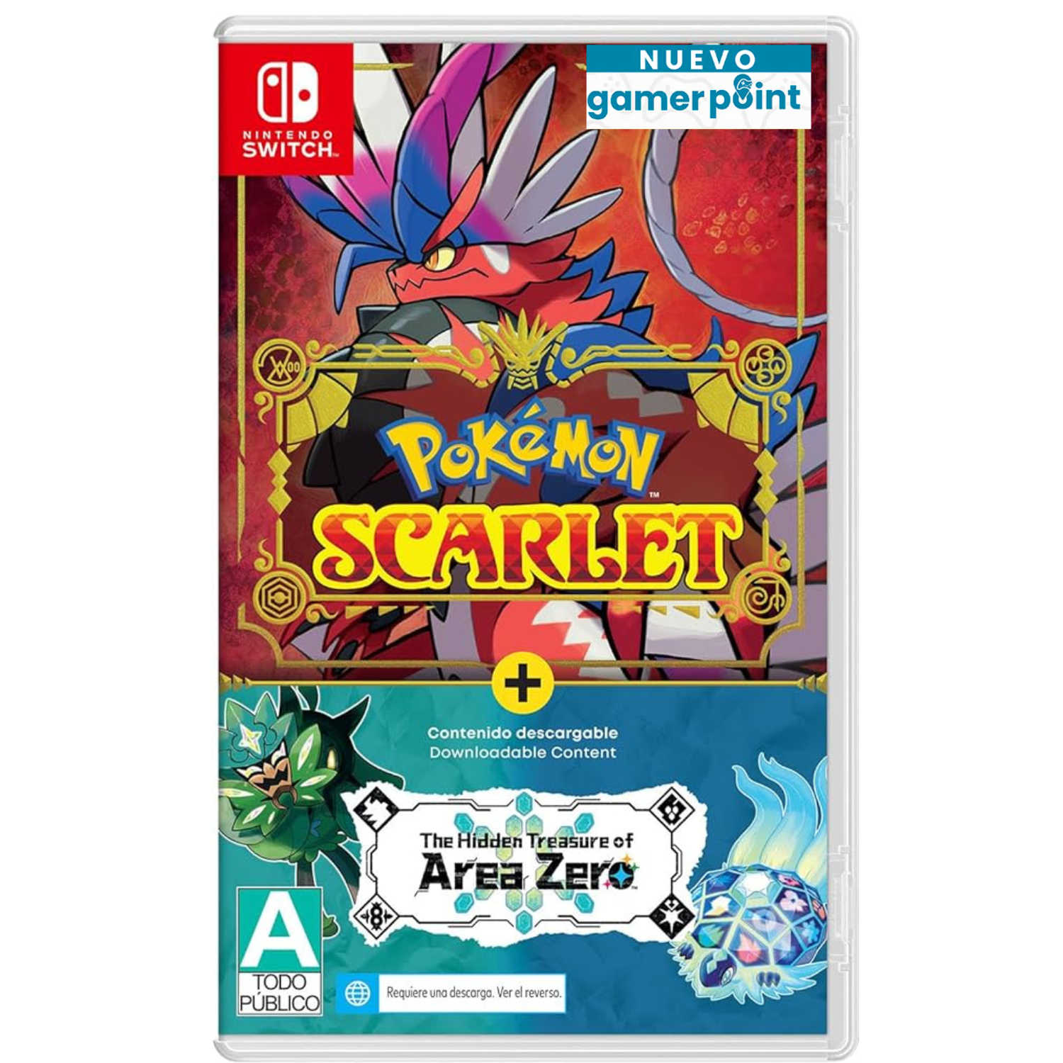 Pokemon Scarlet + The Hidden Treasure of Area Zero Bundle Nintendo Switch