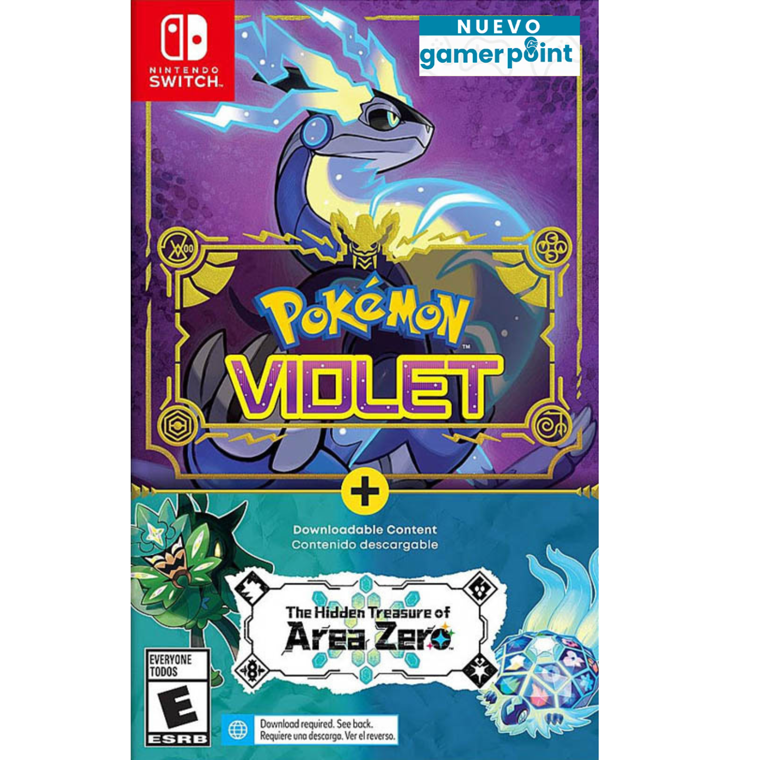 Pokemon Violet + The Hidden Treasure of Area Zero Bundle Nintendo Switch