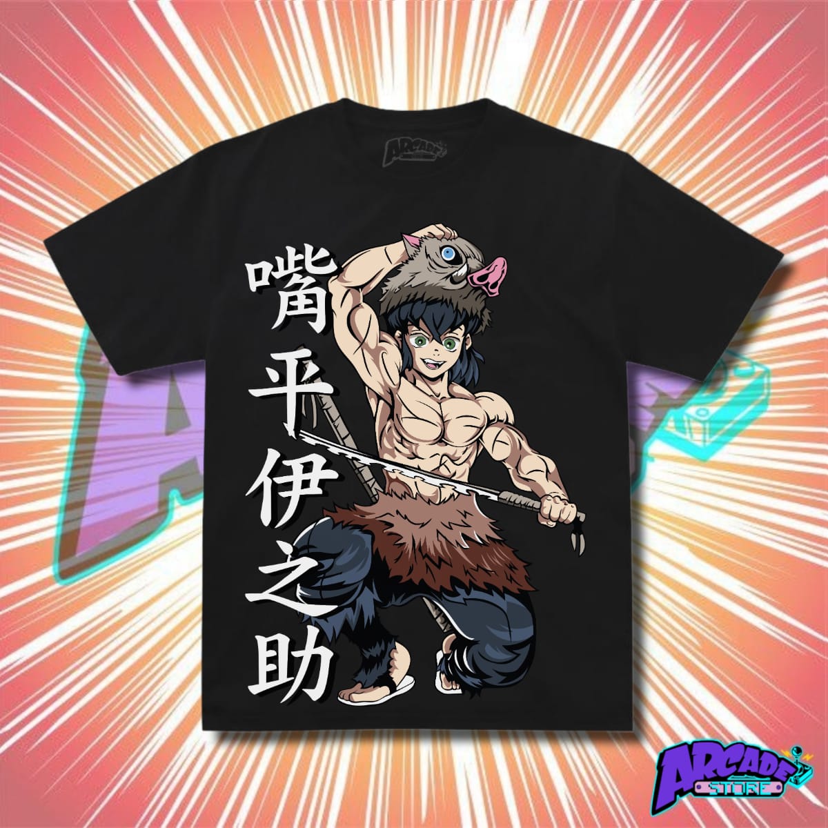 Playera - Arcade - Demon´s Slayer 10 - Inosuke