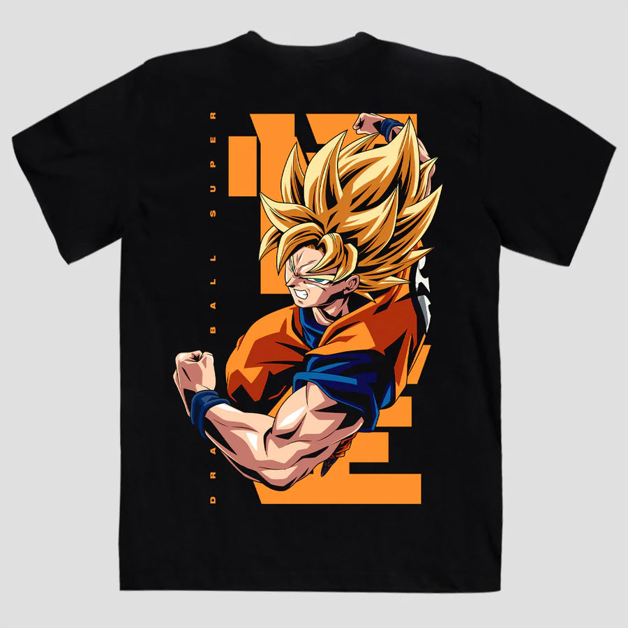 Playera Mascara De Latex Goku SSJ2 M (Overzise Fit)