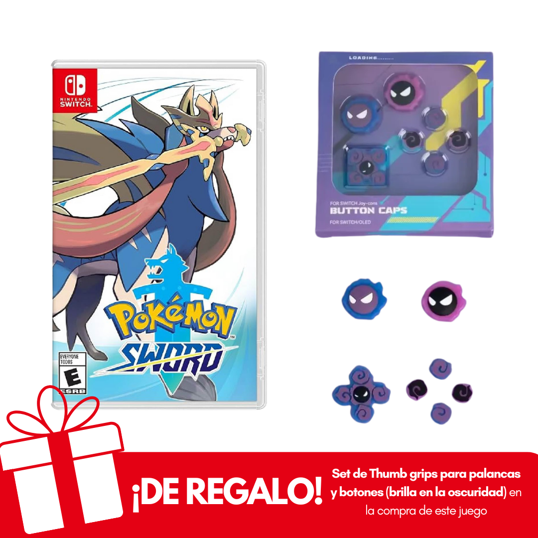 Pokemon Sword Nintendo Switch + Thumb Grips de Regalo