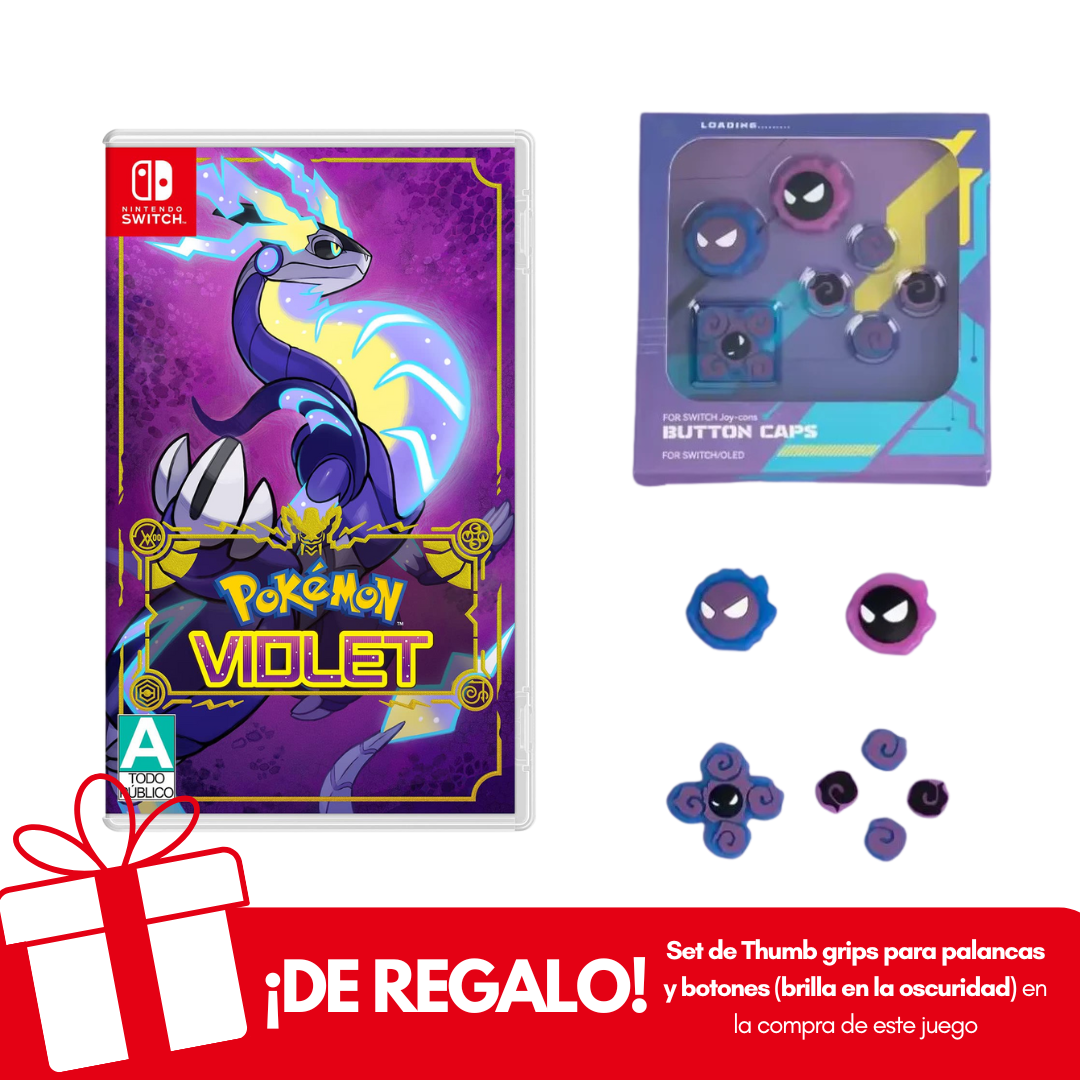 Pokemon Violet Nintendo Switch + Thumb Grips de Regalo