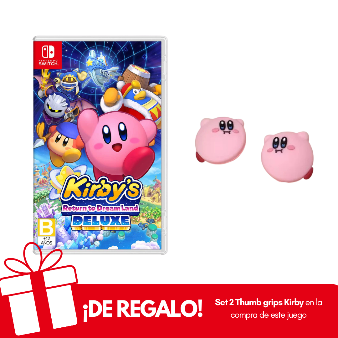 Kirby’s Return to Dream Land Deluxe Nintendo Switch + Thumb Grips de Regalo