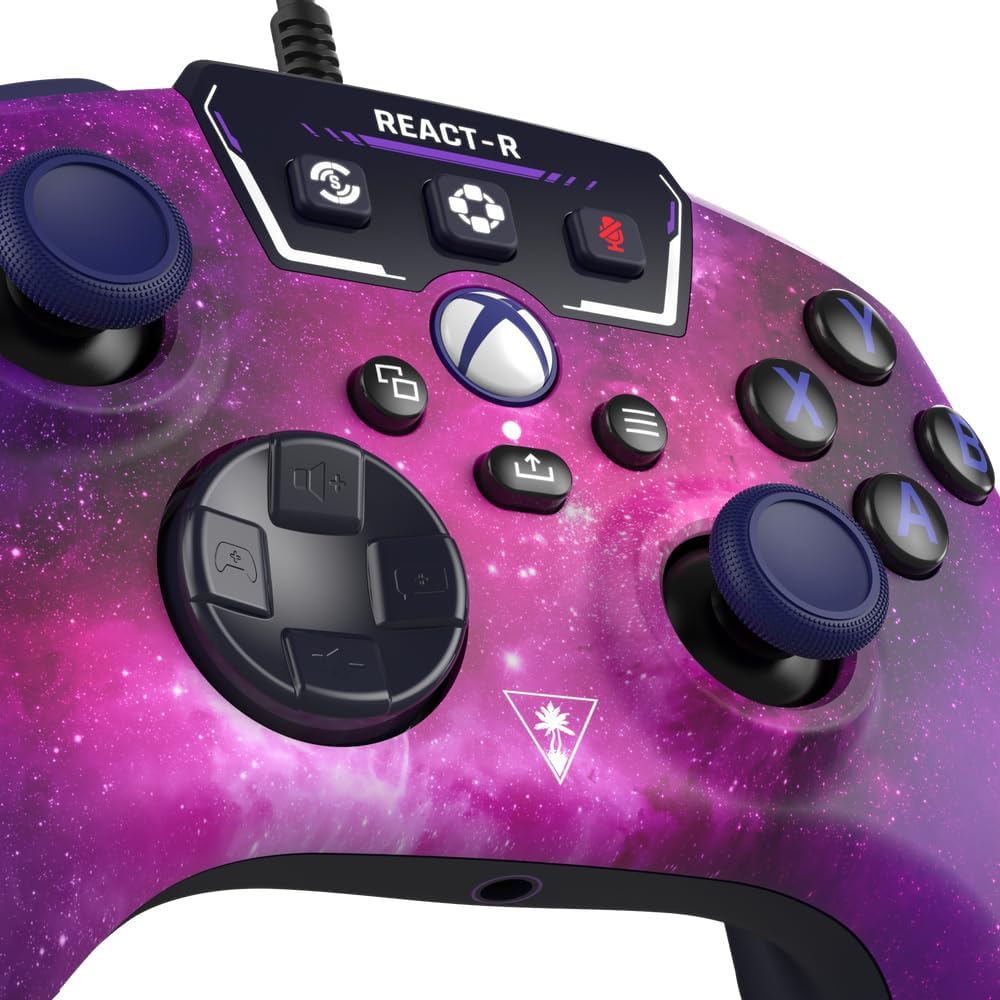 Control Alámbrico - Turtle Beach -  REACT-R Nebula - Xbox