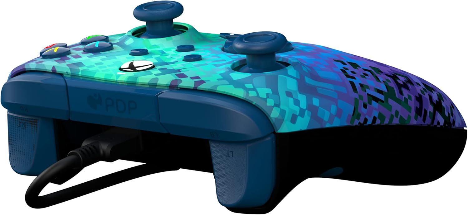 Control Alámbrico - PDP - Rematch Glitch Green - Xbox