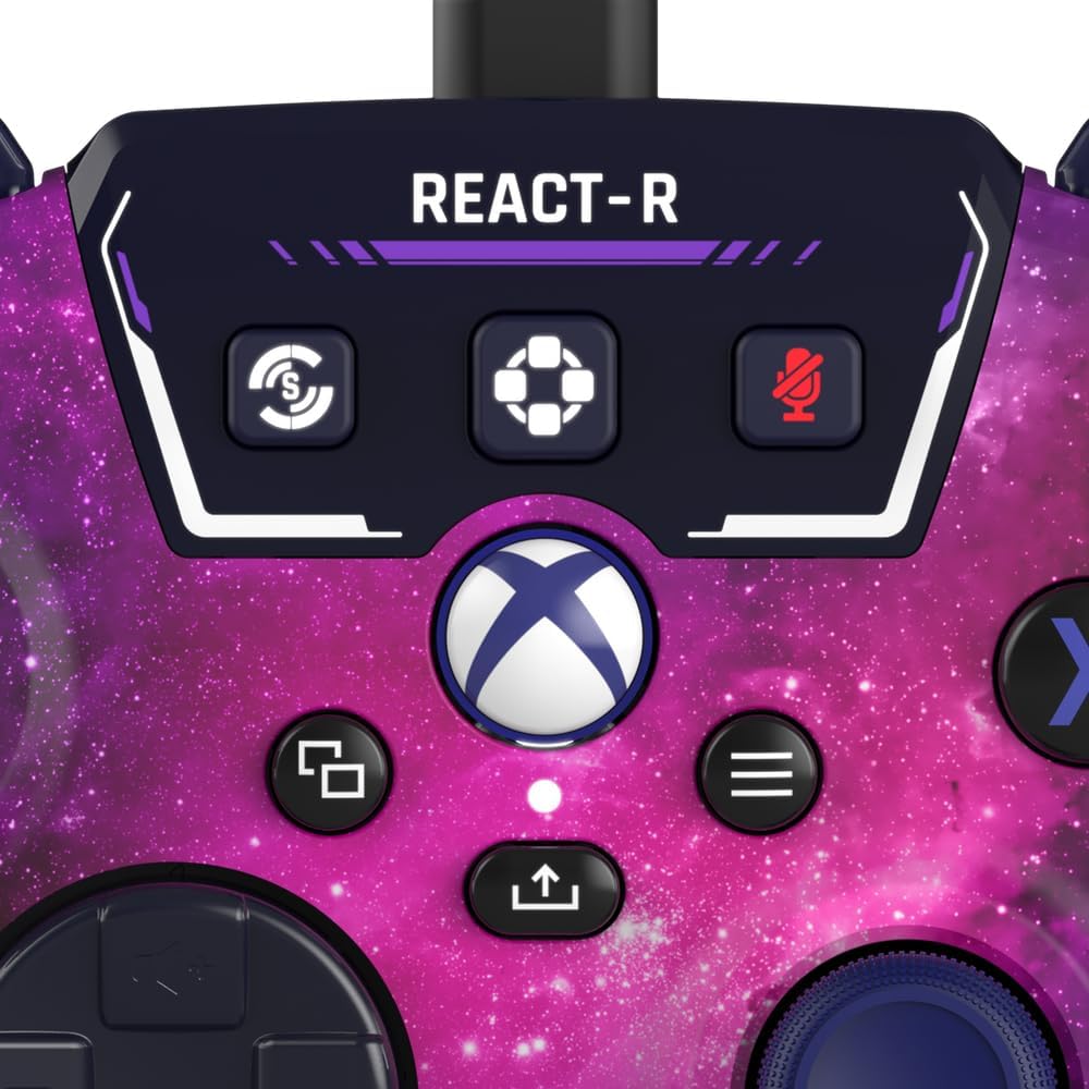 Control Alámbrico - Turtle Beach -  REACT-R Nebula - Xbox