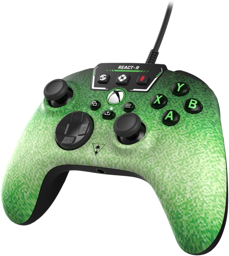 Control Alámbrico - Turtle Beach -  REACT-R Verde - Xbox