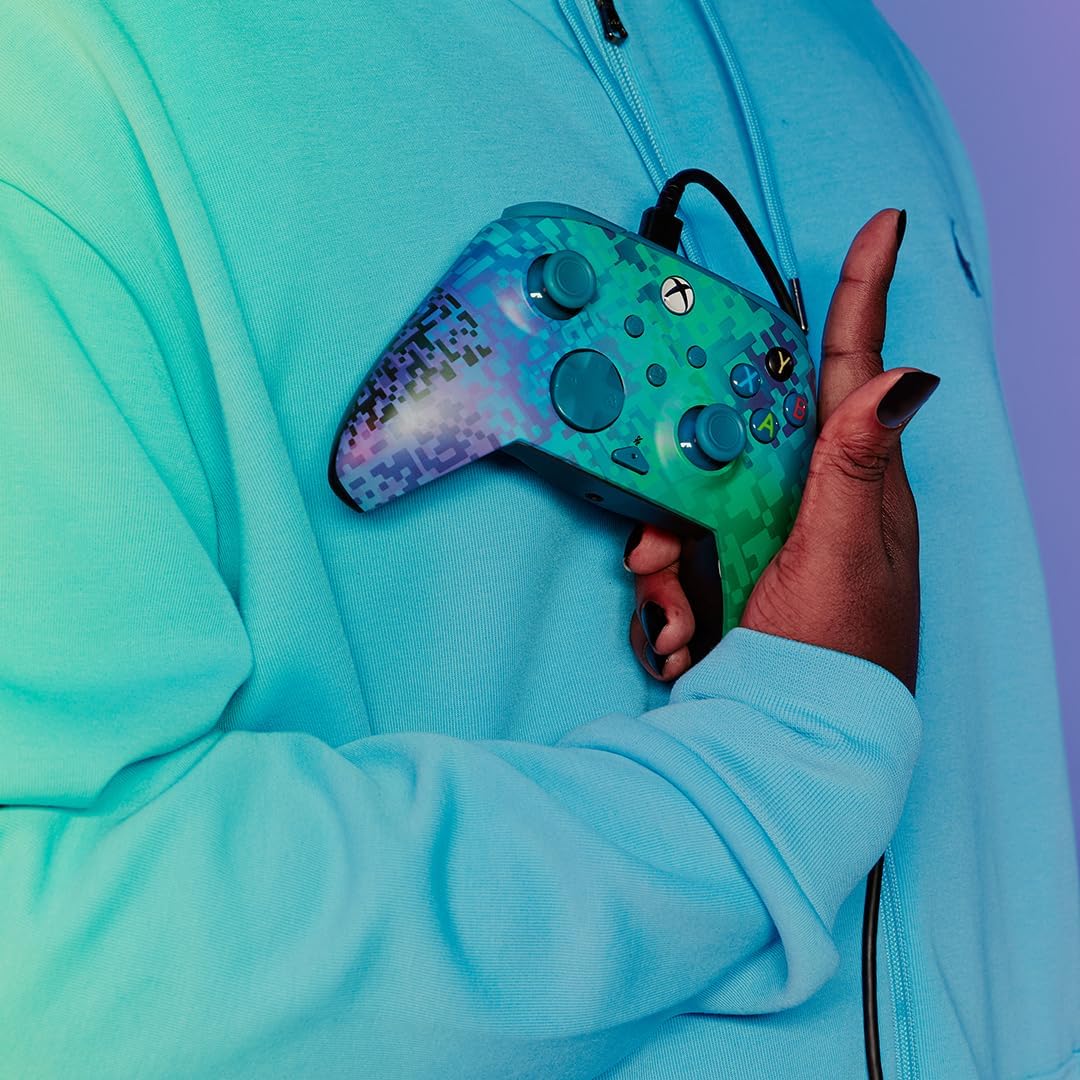 Control Alámbrico - PDP - Rematch Glitch Green - Xbox