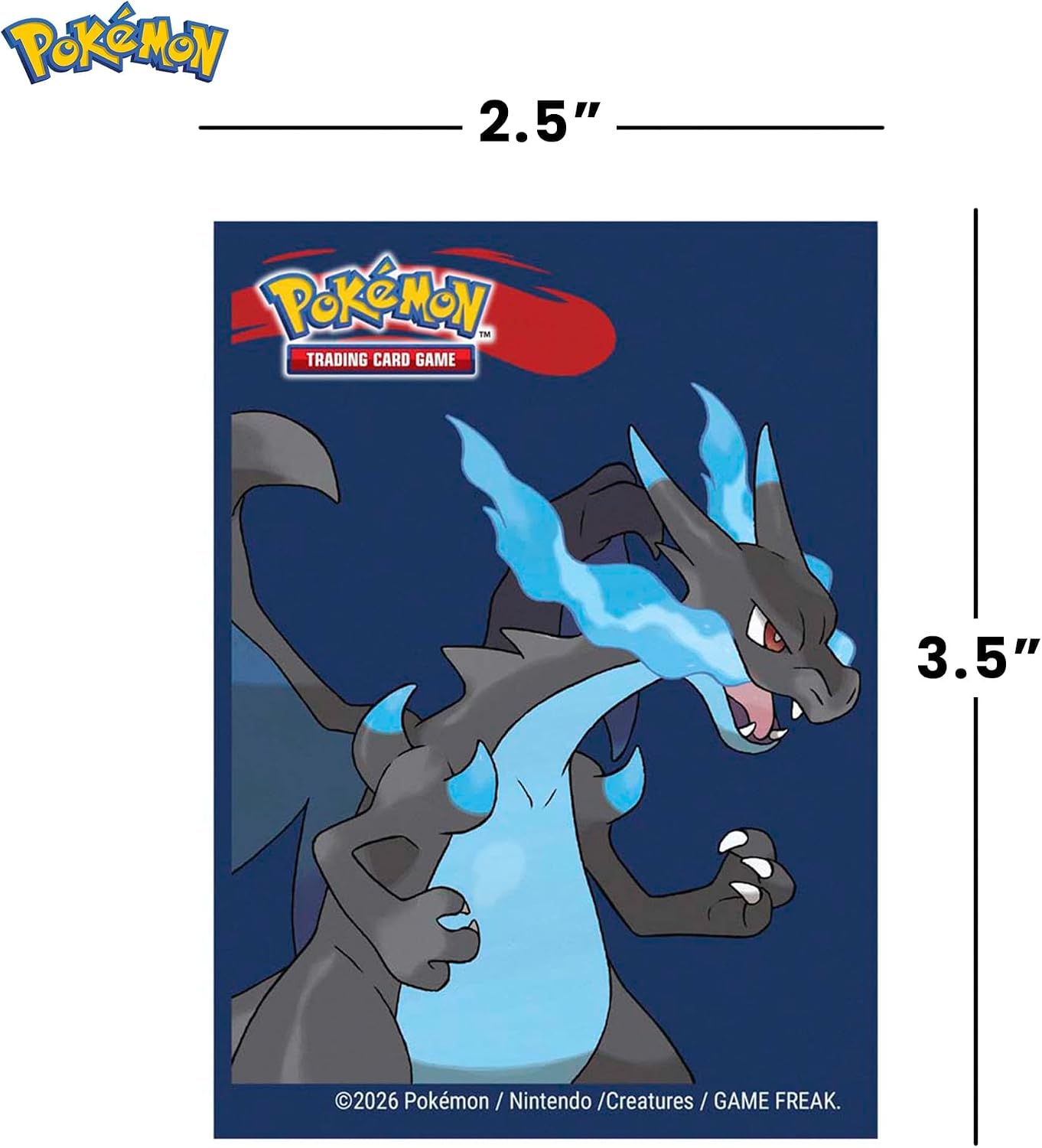 Ultra Pro - Mega Charizard X 65ct Deck Protector Sleeves For Pokémon