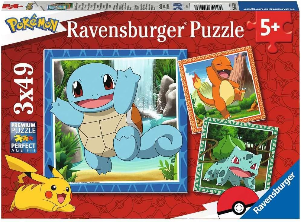 Rompecabezas - Multipuzzle - Pokémon 3 X 49- Ravenburger