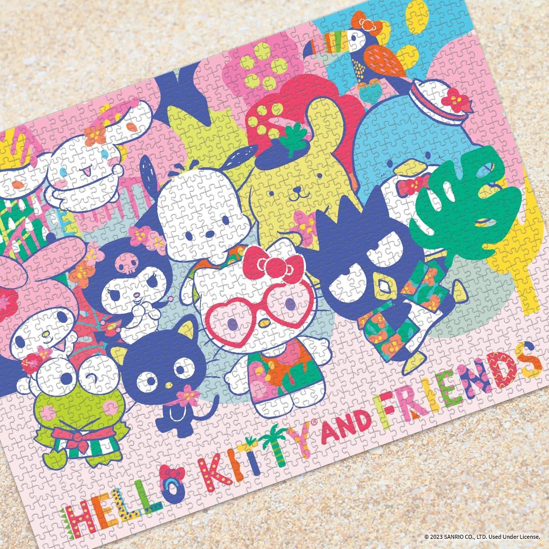 Rompecabezas - 1000 Piezas - Hello Kitty And Friends: Tropical Times-  USAopoly
