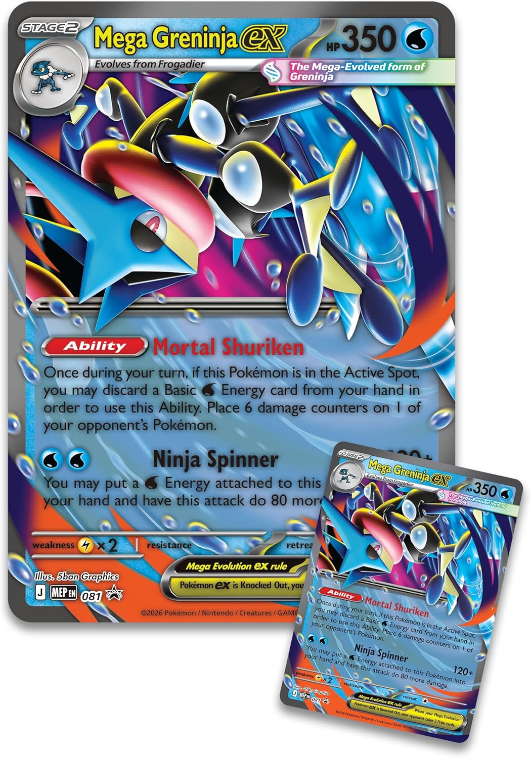 Pokémon TCG: Mega Greninja Ex Premium Collection - Inglés