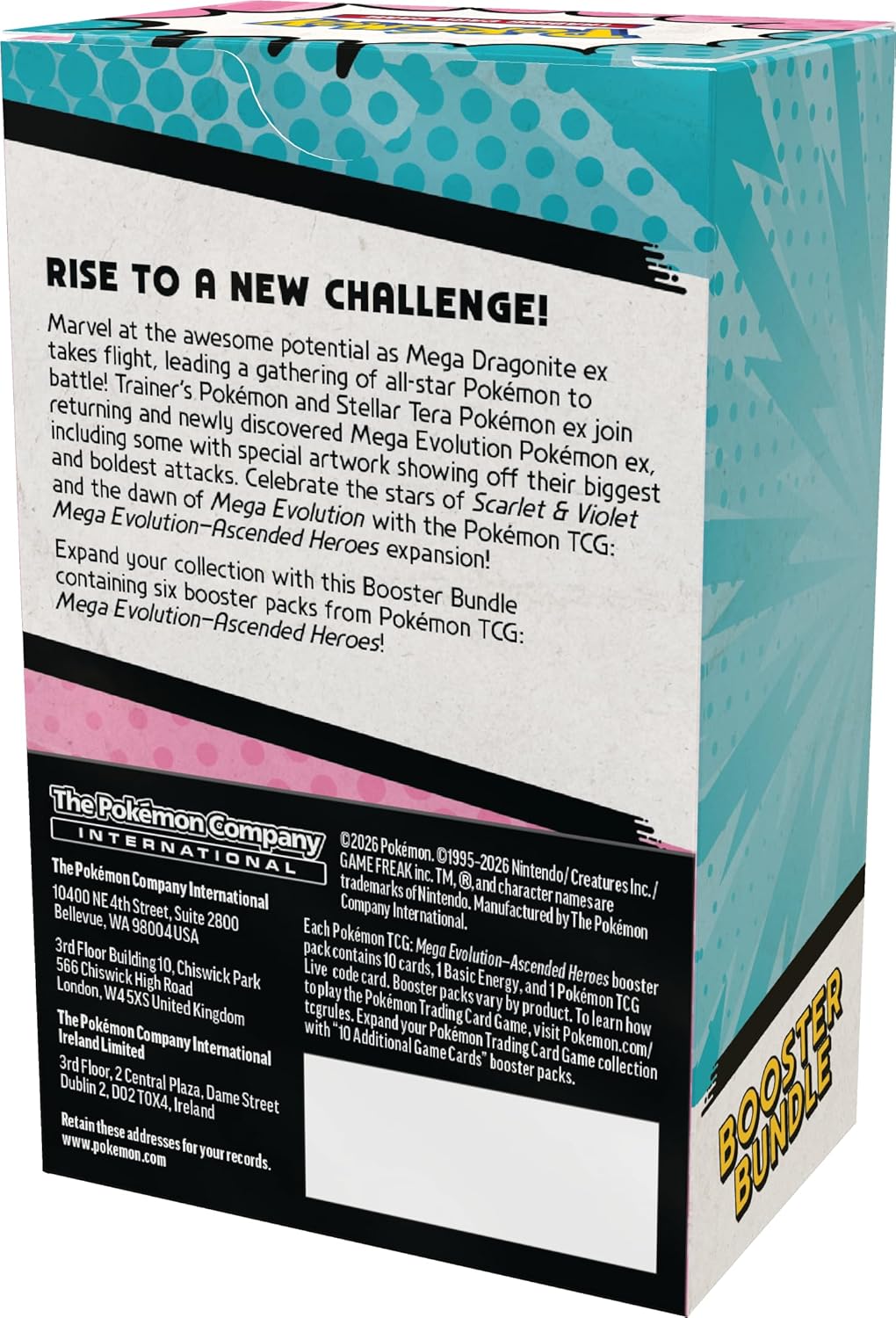 Pokémon TCG: Mega Evolution - Ascended Heroes - Booster Bundle - Inglés