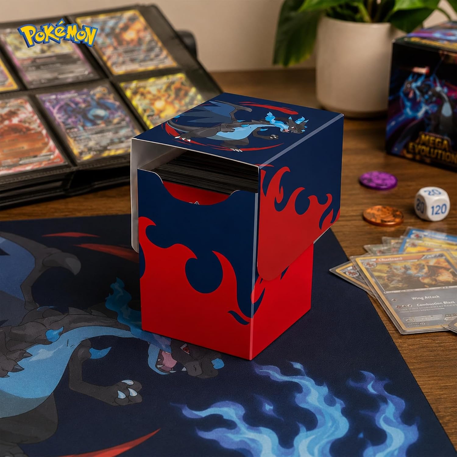 Ultra Pro - Mega Charizard X 100 + Deck Box For Pokémon