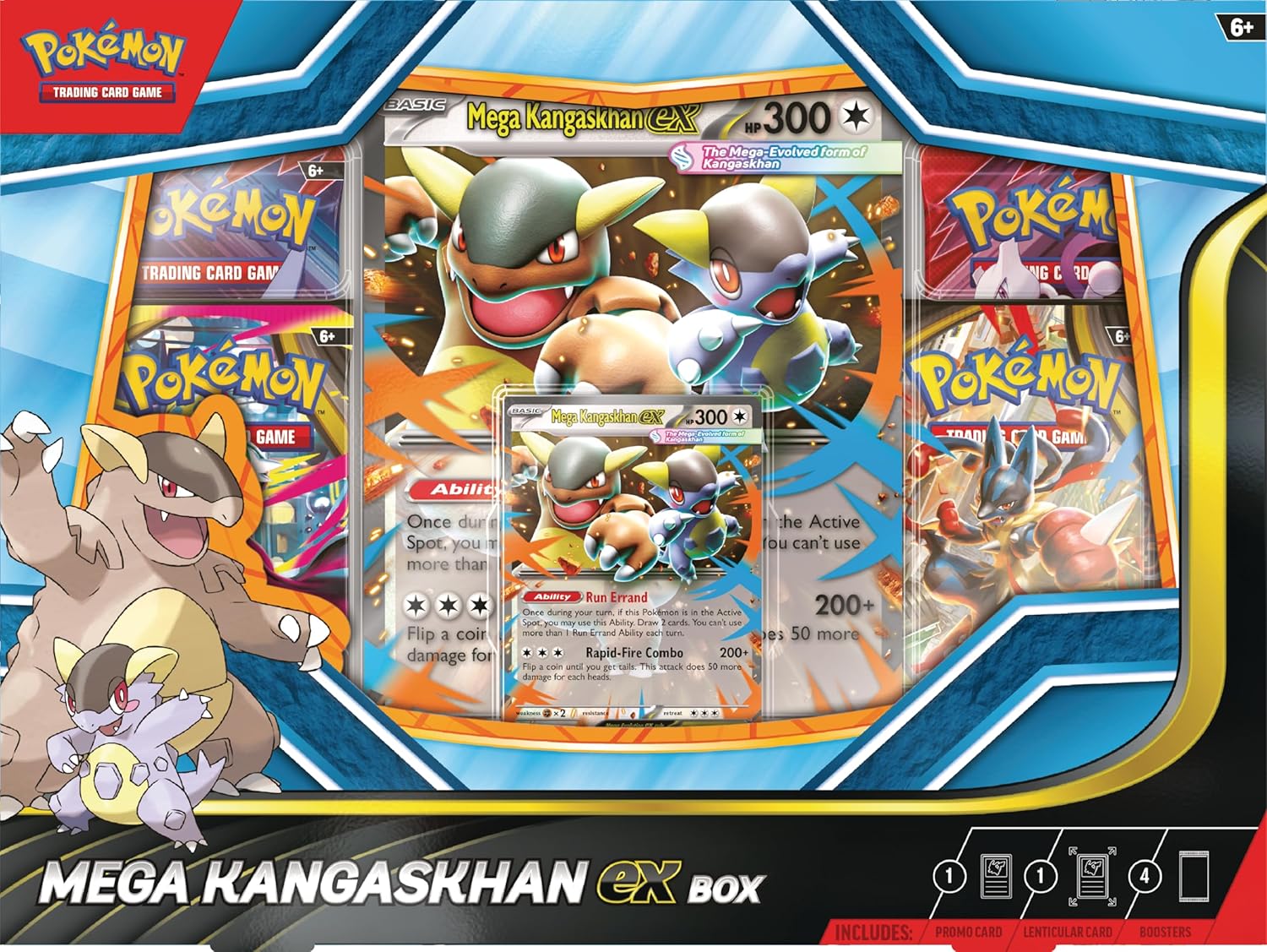 Pokémon TCG: Mega Kangaskhan ex Box -  PIEZA ESPAÑOL