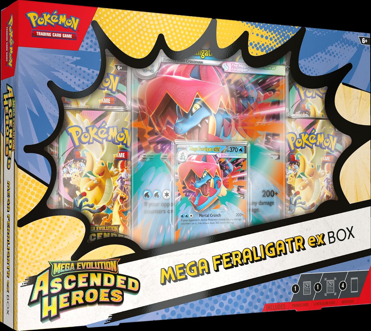 Pokémon TCG: Mega Evolution - Ascended Heroes - Mega Feraligatr Ex Box - Inglés