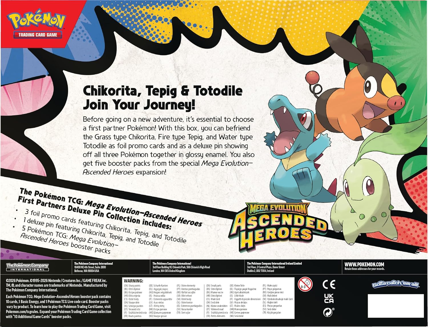 Pokémon TCG: Mega Evolution - Ascended Heroes First Partners Deluxe Pin Collection - Español