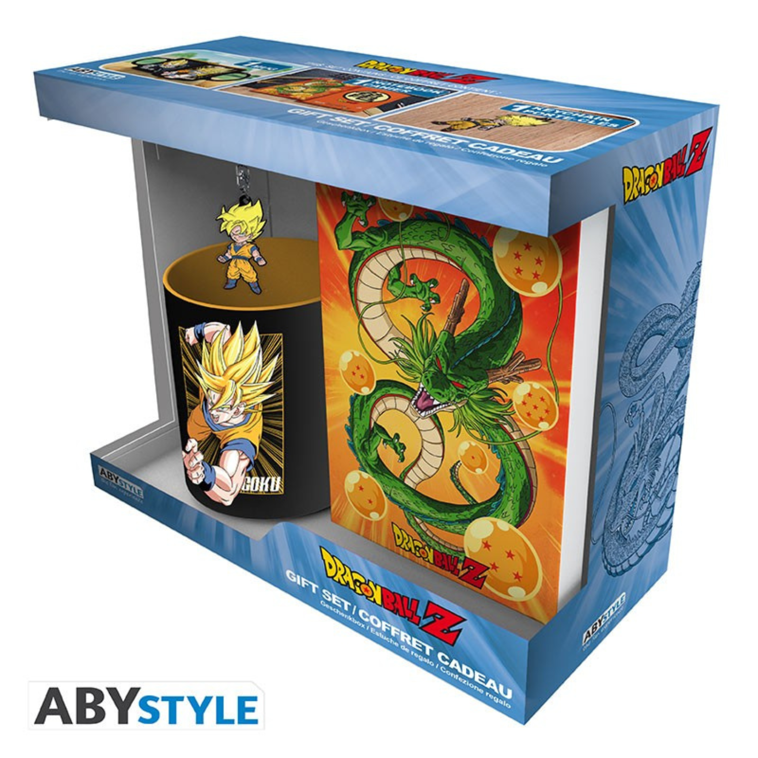 Abystyle Dragon Ball - Taza 320 ml + Llavero PVC + Libreta "Goku"