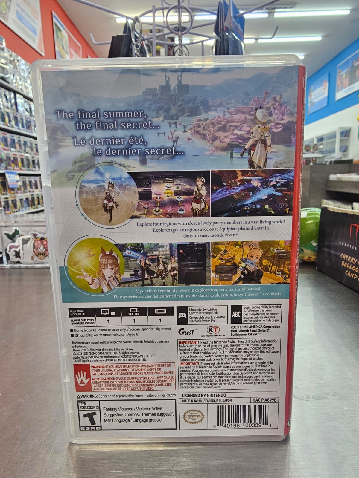 Atelier Ryza 3: Alchemist of the End & The Secret Key Nintendo Switch Usado