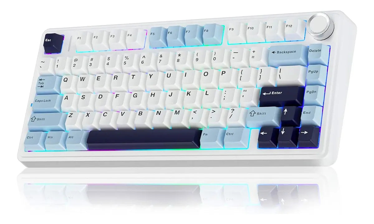 Aula F75 Max Black/Gray Wireless Teclado Mecanico 65% Ing
